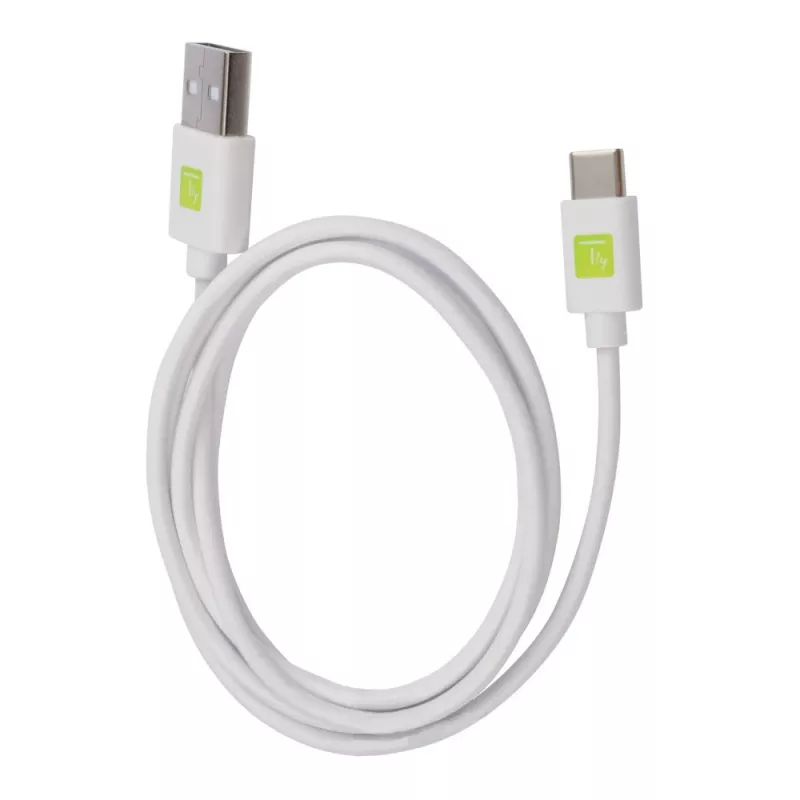 Techly ICOC MUSB20-CMAM10TW USB kabelis USB 2.0 1 m USB A USB C Balts