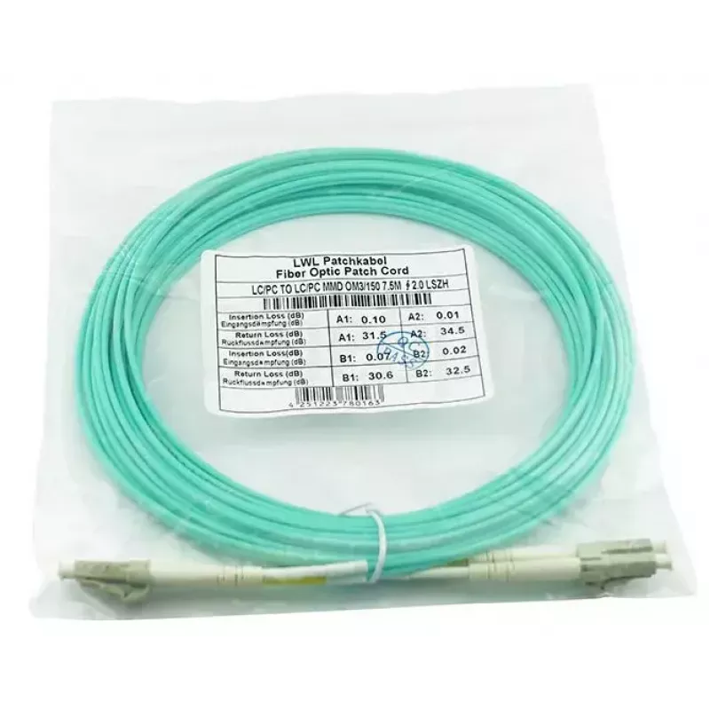 BlueOptics SFP3131EU7.5MK InfiniBand optiskās šķiedras kabelis 7.5 m LC Aqua