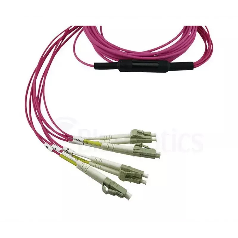 BlueOptics CBL-MPO12-4LC-OM4-1M-BO InfiniBand optiskās šķiedras kabelis MPO 4x LC