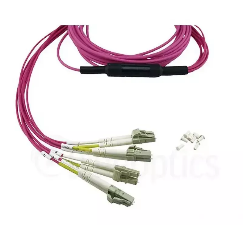BlueOptics CBL-MPO12-4LC-OM4-1M-BO InfiniBand optiskās šķiedras kabelis MPO 4x LC