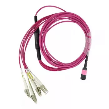 BlueOptics CBL-MPO12-4LC-OM4-1M-BO InfiniBand optiskās šķiedras kabelis MPO 4x LC