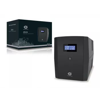 Conceptronic ZEUS 1200VA 720W UPS, IEC + schuko ligzda, Line-Interactive, 1,2 kVA, 720 W, 220 V, 240 V, 220 V