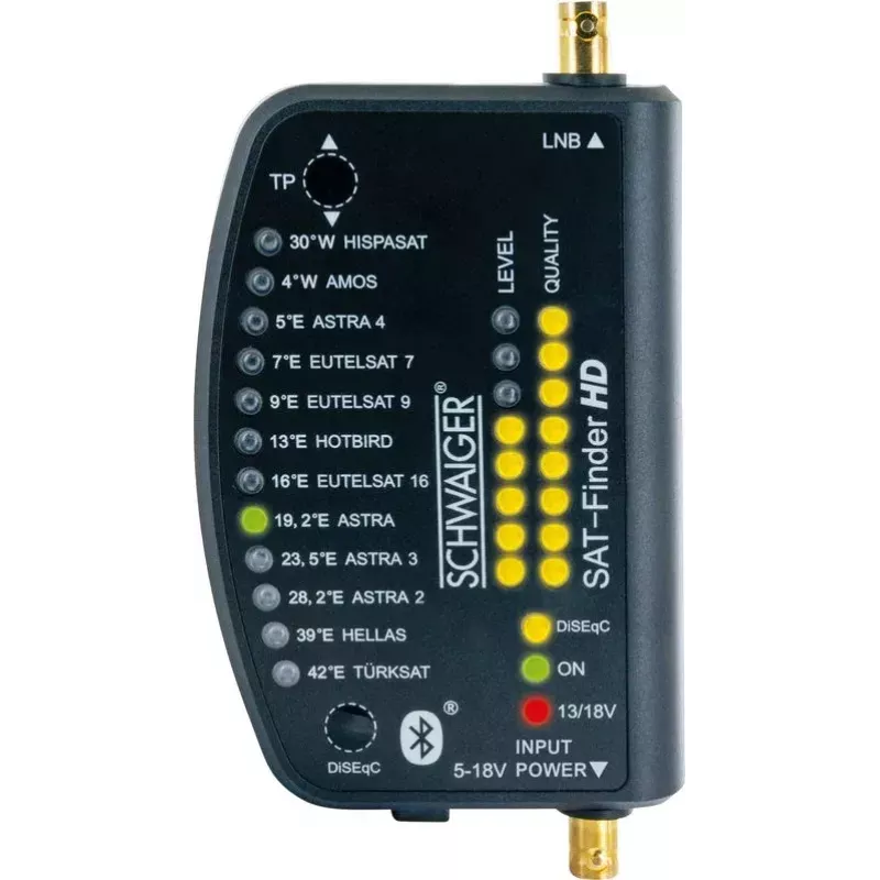 Satelīta meklētājs Schwaiger SF9003BTAKKU 950-2150 MHz Plastmasa