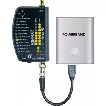 Satelīta meklētājs Schwaiger SF9003BTAKKU 950-2150 MHz Plastmasa