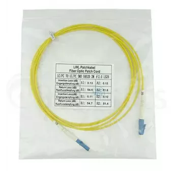 BlueOptics SFP2121BU3MK InfiniBand optiskās šķiedras kabelis 3 m LC Dzeltens