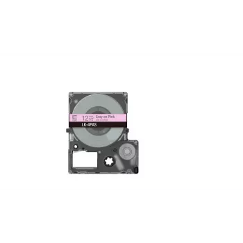 Epson LK-4PAS etiķešu lente pelēka rozā termiskā pārnese 1,2 cm