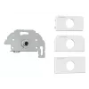 Kontaktligzda Kindermann 7456000417 6.35mm pelēka balta