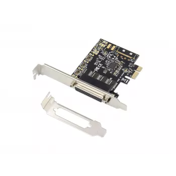 Conceptronic 4 portu DB9 RS232 seriālā PCIe karte, PCIe, RS-232, PCIe 2.0, RS-232, melna, Ķīna