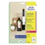 Nelīmējoša etiķete Avery T2004-10 120 gab. Balta Apaļa 6 cm