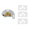 Ligzda ar 3 RCA savienotājiem Kindermann 7456000530