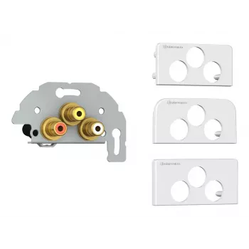 Ligzda ar 3 RCA savienotājiem Kindermann 7456000530