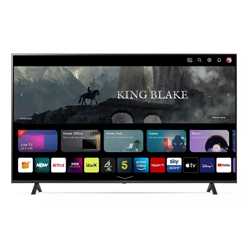 LG UHD 55UR78006LK 139,7 cm (55 collu) 4K Ultra HD viedtelevizors Wi-Fi melns