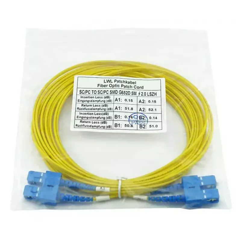 Šķiedru optikas kabelis BlueOptics CAB-SMF-SC-SC-3-BO 3 m G.657.A1 SC SC
