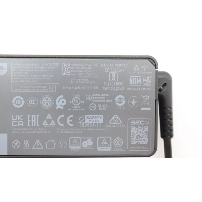 Lenovo 5A10W86252 strāvas adapteris iekštelpu 65 W melns
