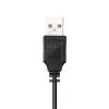 Hama HS-USB300 PC biroja austiņas, vadu, USB, melnas