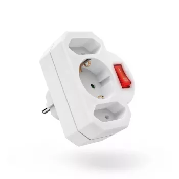 Hama 00223217 strāvas kontaktdakšas adapteris balts