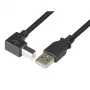 Techly USB 2.0 kabelis A vīr. / B vīr. leņķveida 3m ICOC U-AB-30-ANG
