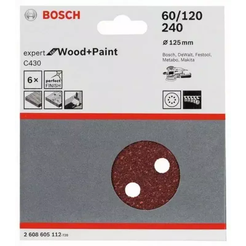 Slīpēšanas disks Bosch 2 608 605 112 6 gab.