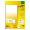 Sigel DP049 galda kartītes, 190 x 60 mm, 185 g/m², spilgti baltas, 40 gab. (20 loksnes x 2)