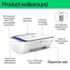 HP DeskJet 2821e bezvadu daudzfunkciju krāsu printeris, Instant Ink; kopētājs, skeneris