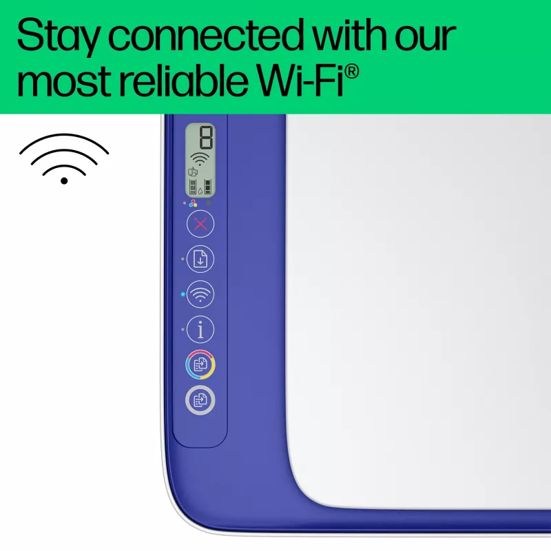 HP DeskJet 2821e bezvadu daudzfunkciju krāsu printeris, Instant Ink; kopētājs, skeneris