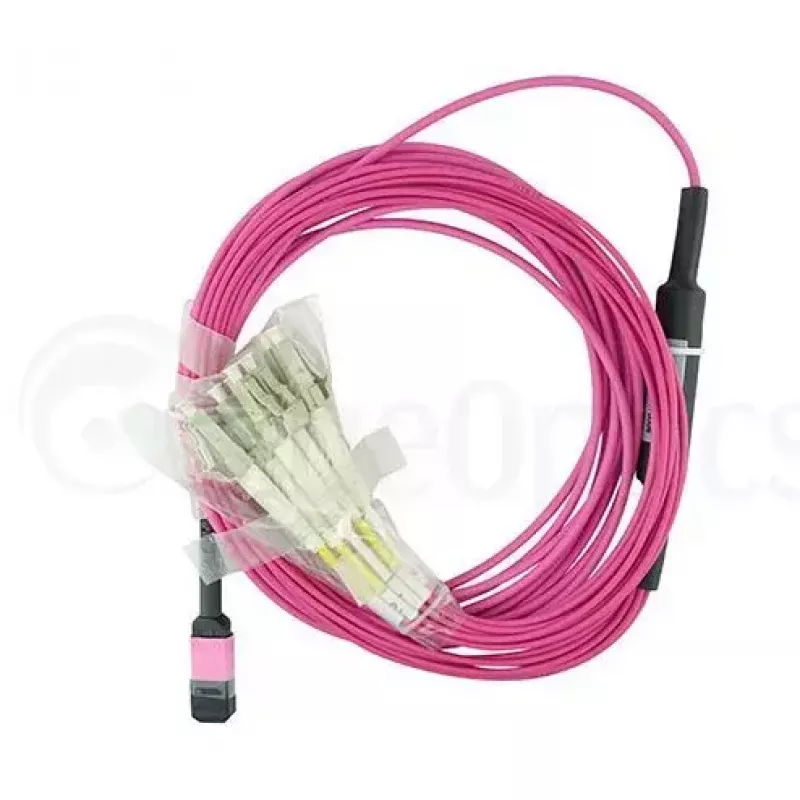 BlueOptics EMC CBL-MPO12-4LC-OM4-2M optiskās šķiedras kabelis MPO 4x LC 2m