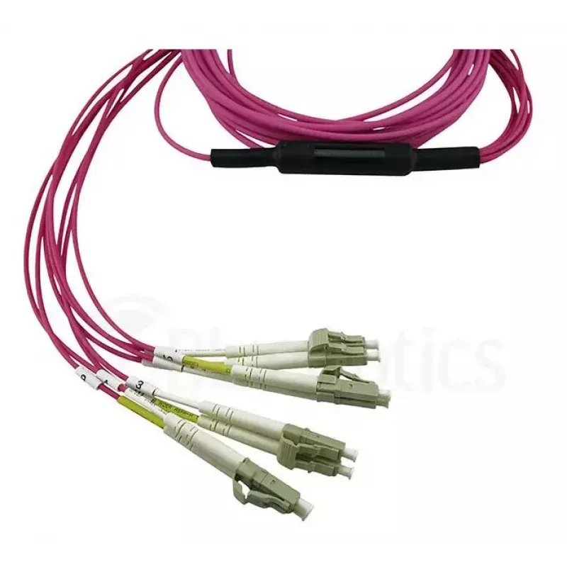 BlueOptics EMC CBL-MPO12-4LC-OM4-2M optiskās šķiedras kabelis MPO 4x LC 2m