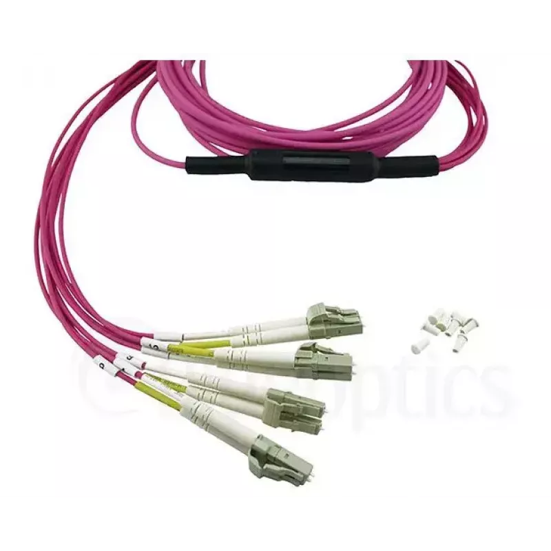 BlueOptics EMC CBL-MPO12-4LC-OM4-2M optiskās šķiedras kabelis MPO 4x LC 2m