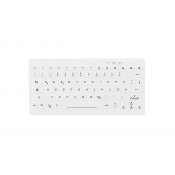 Contour Design Active Key Contour QuickClean Medical tastatūra IP65 Mini bezvadu balta DE C4112