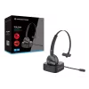 Conceptronic POLONA Wireless Bluetooth Headset with Charging Dock & Bluetooth USB Audio Adapter