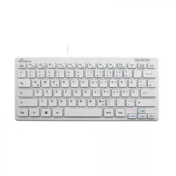 Klaviatūra MediaRange MROS113 Office USB QWERTZ vācu valoda balta
