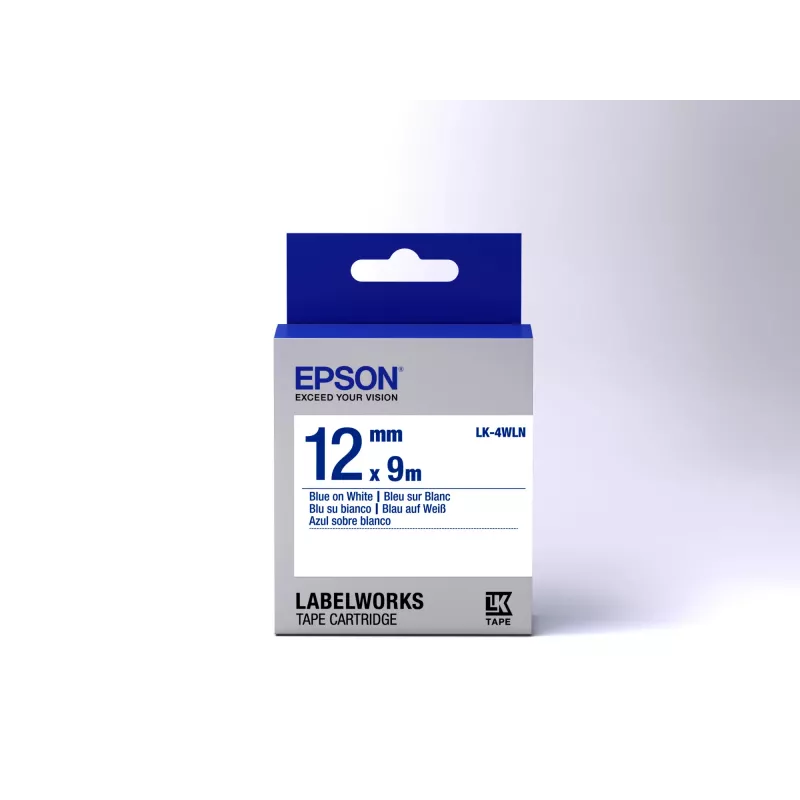 Epson Label Cartridge Standard LK-4WLN Zila/Balta 12mm (9m)