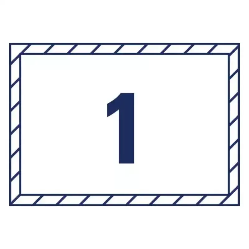 Avery Window Stickers pašlīmējošās printera uzlīmes A5 Baltas 10 gab.