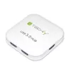 Techly USB 3.0 Super Speed Hub 4 Portu Balts IUSB3-HUB4-WH, USB 3.2 Gen 1 (3.1 Gen 1) Type-A, 5000 Mbit/s, Balts, 0.8 m, CE, RoHS, USB 2.0 USB 1.1