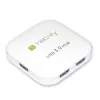 Techly USB 3.0 Super Speed Hub 4 Portu Balts IUSB3-HUB4-WH, USB 3.2 Gen 1 (3.1 Gen 1) Type-A, 5000 Mbit/s, Balts, 0.8 m, CE, RoHS, USB 2.0 USB 1.1