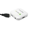 Techly USB 3.0 Super Speed Hub 4 Portu Balts IUSB3-HUB4-WH, USB 3.2 Gen 1 (3.1 Gen 1) Type-A, 5000 Mbit/s, Balts, 0.8 m, CE, RoHS, USB 2.0 USB 1.1