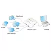 Techly USB 3.0 Super Speed Hub 4 Portu Balts IUSB3-HUB4-WH, USB 3.2 Gen 1 (3.1 Gen 1) Type-A, 5000 Mbit/s, Balts, 0.8 m, CE, RoHS, USB 2.0 USB 1.1