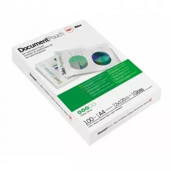 GBC laminēšanas plēves A4 80 mikroni, spīdīgas, caurspīdīgas, A4, 0.08 mm, 100 gab.