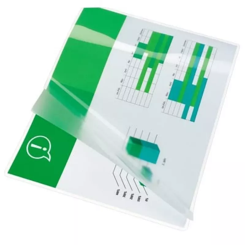 GBC laminēšanas plēves A4 80 mikroni, spīdīgas, caurspīdīgas, A4, 0.08 mm, 100 gab.