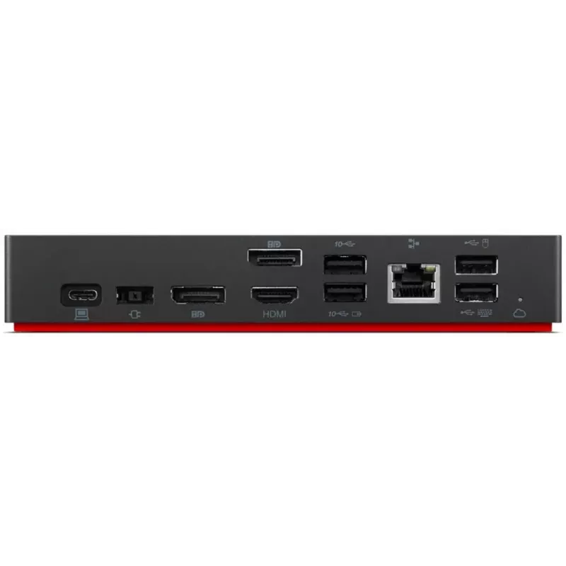 Dokstacija Lenovo ThinkPad Universal Thunderbolt 4 vadu savienojuma melna