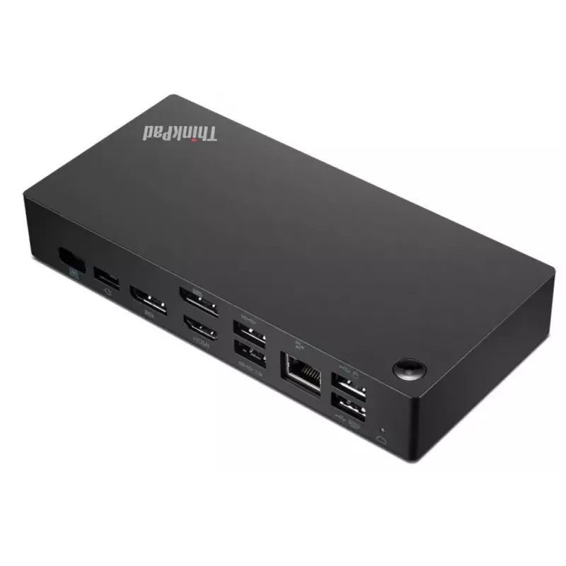 Dokstacija Lenovo ThinkPad Universal Thunderbolt 4 vadu savienojuma melna