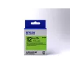 Epson etiķešu kasetne Fluorescent LK-4GBF melns/zaļš 12 mm (9 m)