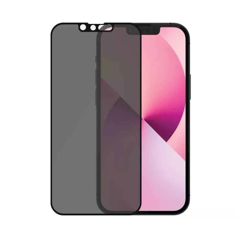 PanzerGlass privātuma ekrāna aizsargs Apple iPhone 13 Mini no malas līdz malai, izturīgs pret skrāpējumiem un triecieniem