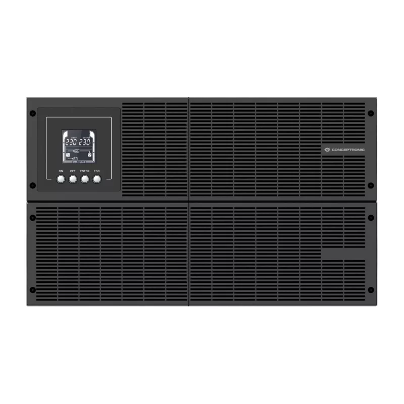 Conceptronic ZEUS51E6K 6000VA 6000W tiešsaistes statīva/torņa UPS, dubultās pārveidošanas (tiešsaistes), 6 kVA, 6000 W, sinusoidāls, 80 V, 300 V