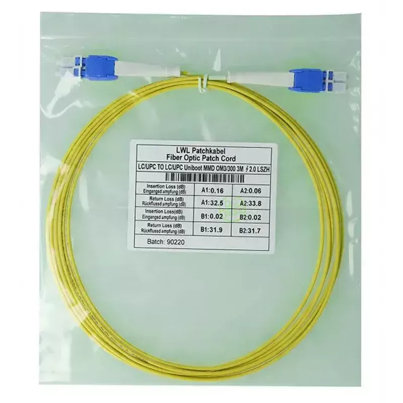 BlueOptics SFP8181BU1MK InfiniBand optiskās šķiedras kabelis 1 m LC Dzeltens