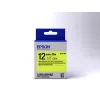 Epson Label Cartridge Fluorescent LK-4YBF Melns/dzeltena 12mm (9m)