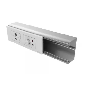 Kabeļu kārba VISION TC3 SURRBE65 galdam, balta, 210×68×28 mm, 1 gab.