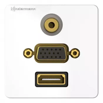 Kontaktligzda HDMI VGA 3,5 mm Kindermann 7456000586