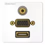 Kontaktligzda HDMI VGA 3,5 mm Kindermann 7456000586