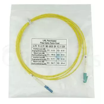 BlueOptics SFP2121BU3MS InfiniBand optiskais šķiedru kabelis 3 m LC dzeltens